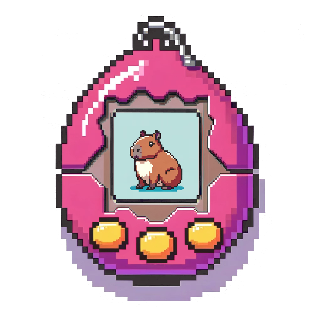 Tamagotchi with Capybara Animal